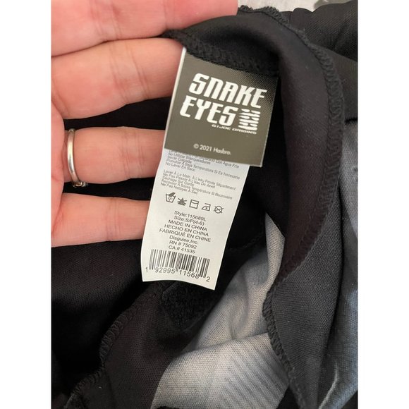 GI Joe Black Snake Eyes Jumpsuit and Mask Halloween Costume - Picture 10 of 11